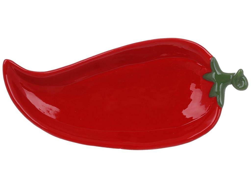 Тарелка керамическая Pepper 22х10х5 2 см Красный (BDI-928-098)