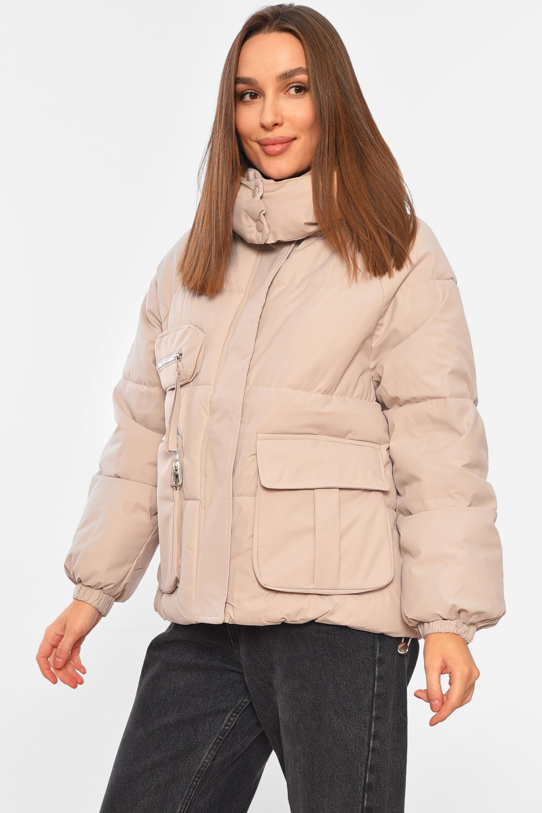 Куртка жіноча єврозима XL Світло-бежевий (195113) - фото 2 Куртка жіноча єврозима XL Світло-бежевий (195113) - фото 2