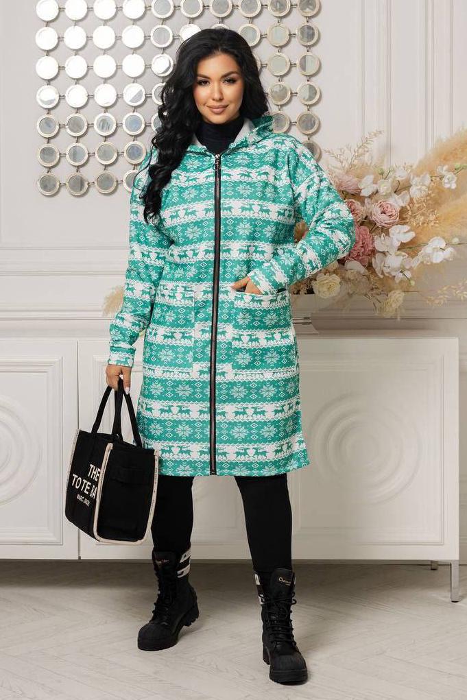 Кардиган женский L-XL Зеленый (193519)