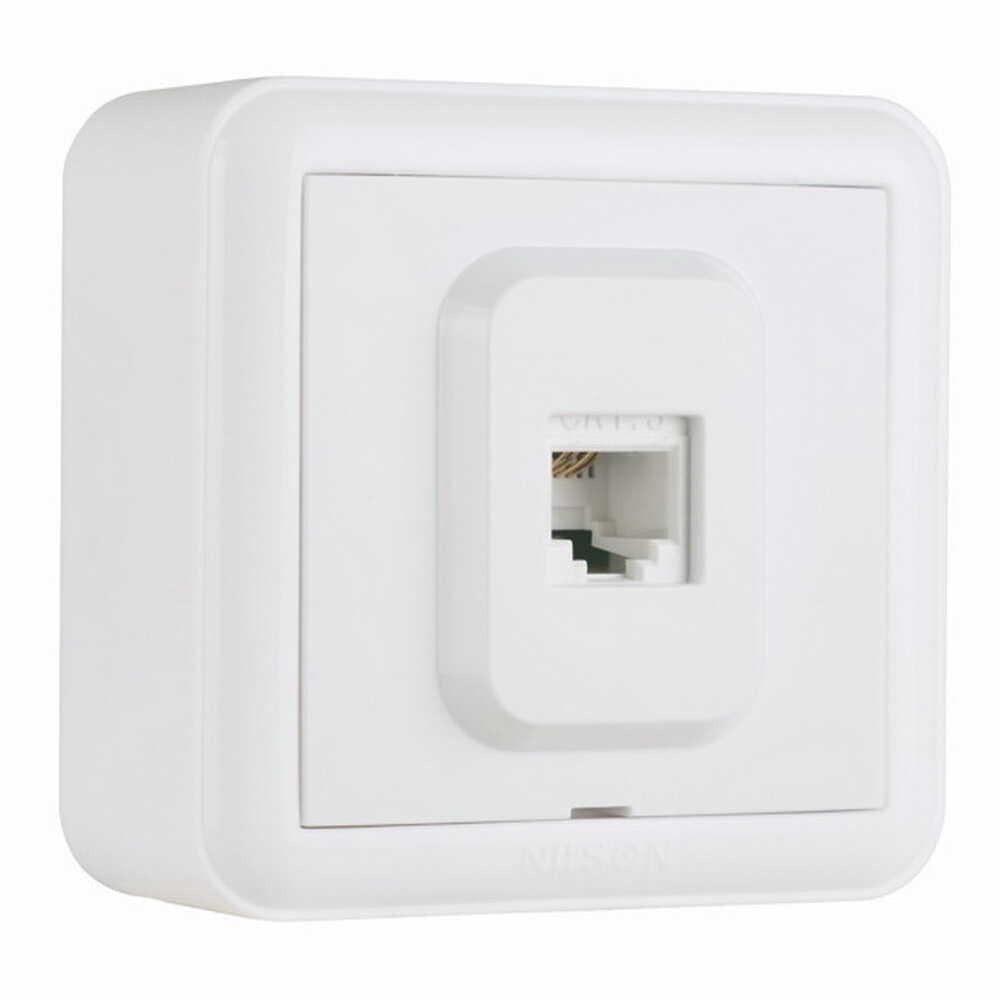 Розетка Nilson Unique компьютерная CAT5e RJ45 Белый (28111044)