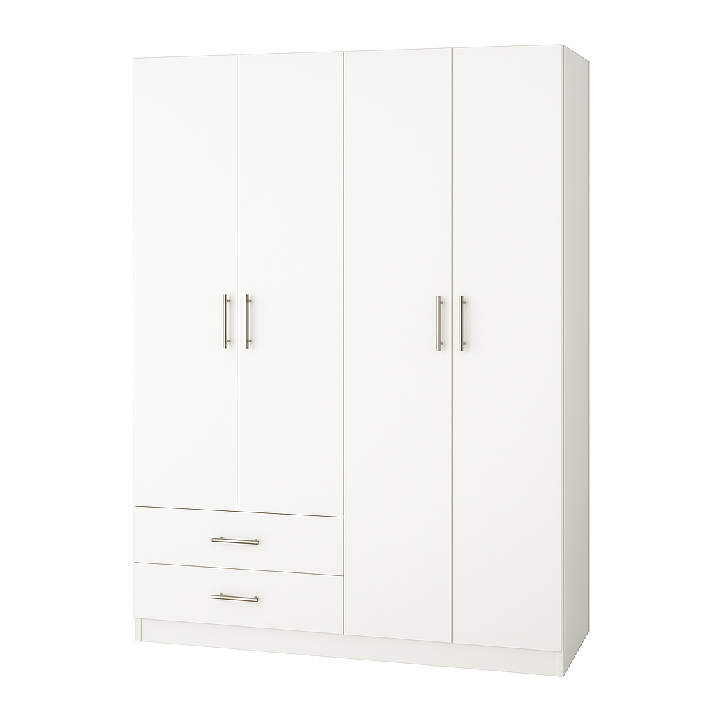 Шафа розпашна ШР5 SENAM 2600х1200х600 мм ДСП Білий (ШР5.26.60.12.7) - фото 3 Шафа розпашна ШР5 SENAM 2600х1200х600 мм ДСП Білий (ШР5.26.60.12.7) - фото 3