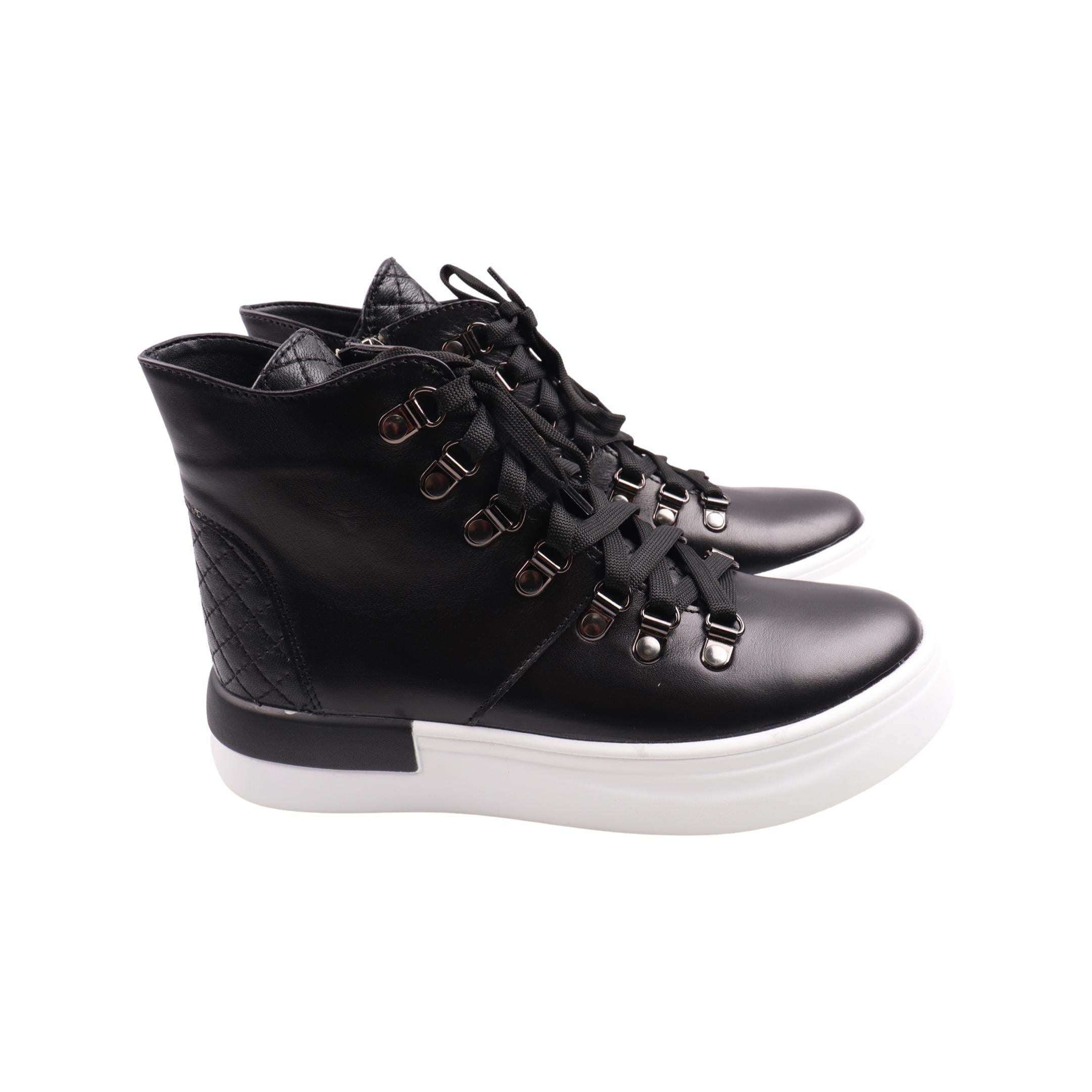 Ботинки женские R&Y 64-23DHC натуральная кожа р. 36 Черный (29184538)