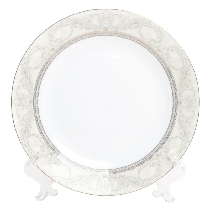 Тарілка кругла Lora NP106 кістяна порцеляна Білий (73-047) - фото 2