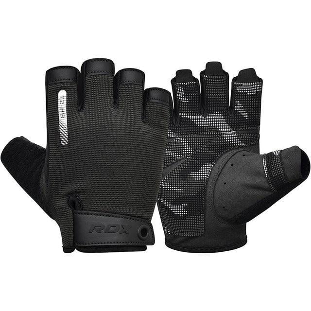 Рукавички для фітнесу RDX T2 Half L Black (3070040077) Рукавички для фітнесу RDX T2 Half L Black (3070040077)