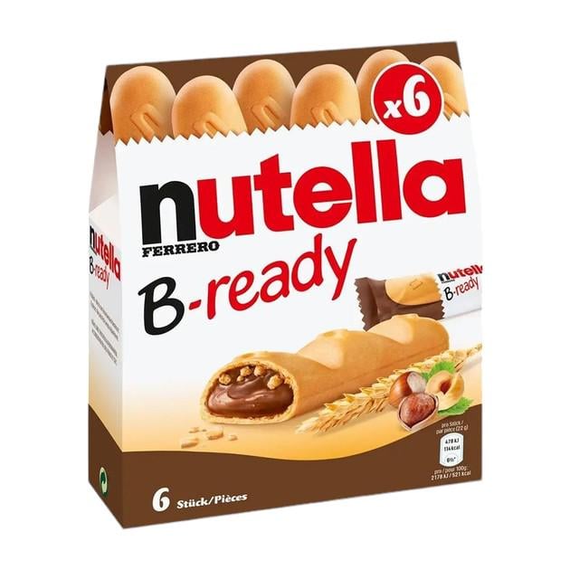 Вафельні батончики з пастою Nutella b-ready 132 г