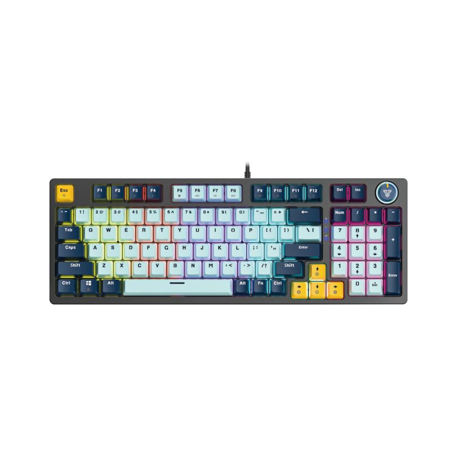 Клавиатура игровая механическая Fantech ATOM96 MK890V2 MIZU 95% 96 клавиш Blue Switch Hot-Swap 3-pin RGB (34869791)