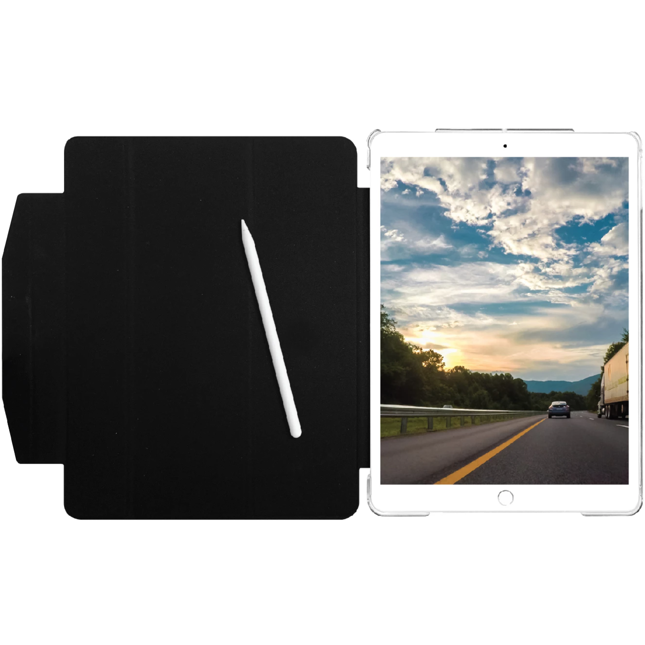 Чехол Macally Protective Case and Stand for iPad 10.2 2021-2019 Black (BSTAND7V2-B) - фото 7