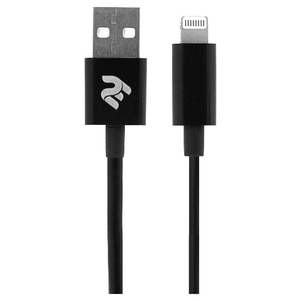 Кабель 2e USB 2.0 to Lightning Molding Type 1 м Black (2E-CCLAB-BL)