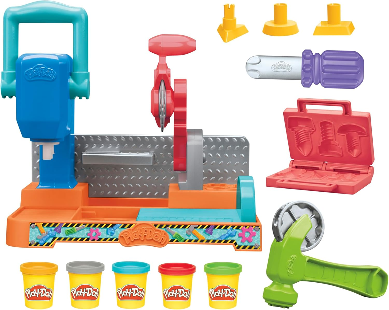 Набір для ліплення Play-Doh Hasbro верстат з інструментами для штампування та розпилювання (F9141) - фото 4
