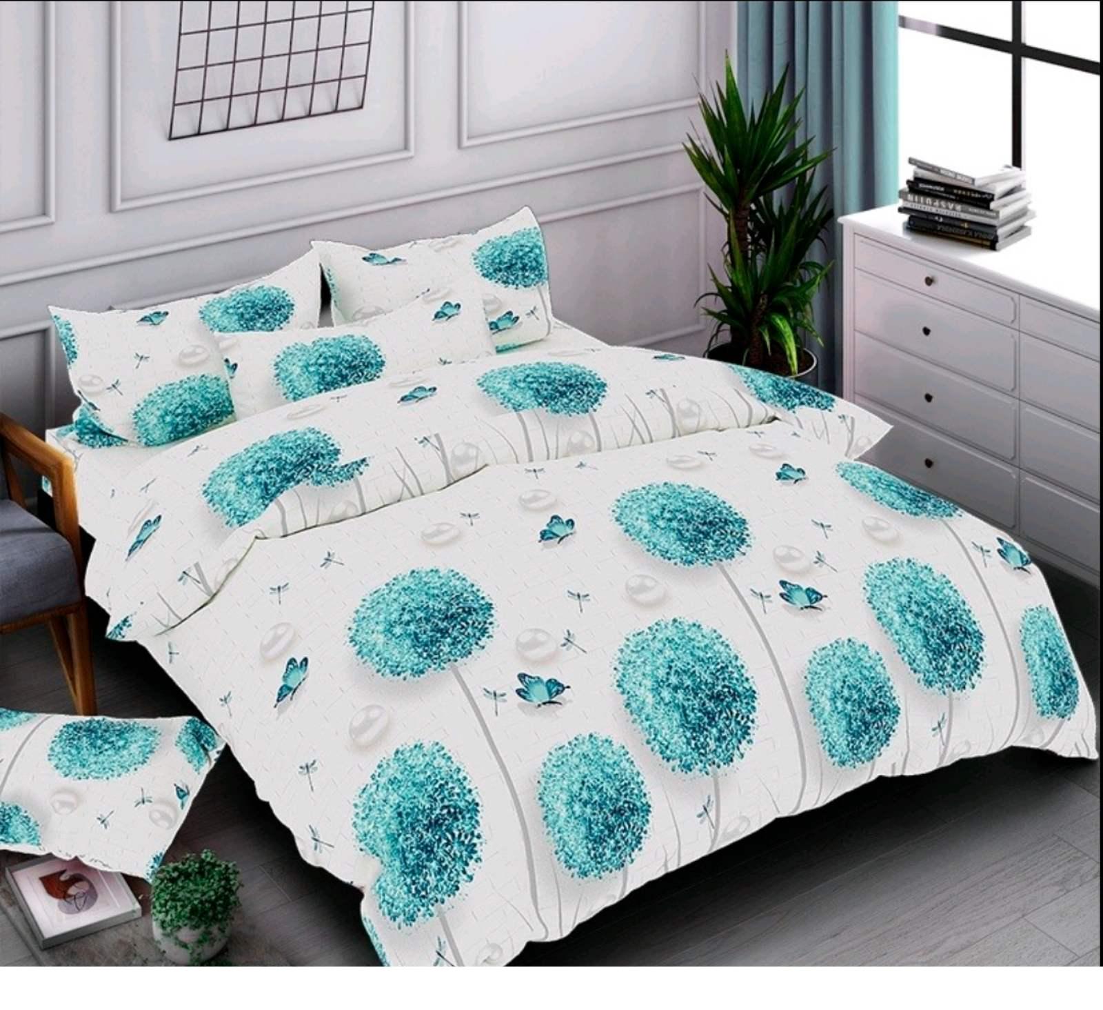 Комплект постельного белья на резинке Kuchmaki Dandelion бязь 145х215 см 2 шт. (00001 25f)