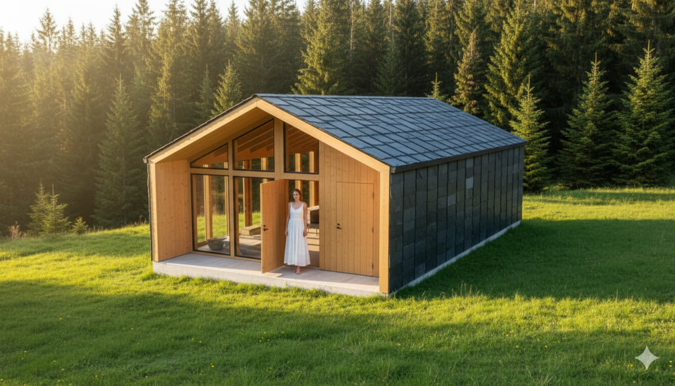 Каркас будинку типу барнхаус з плити OSB 6000х10000х3991 мм