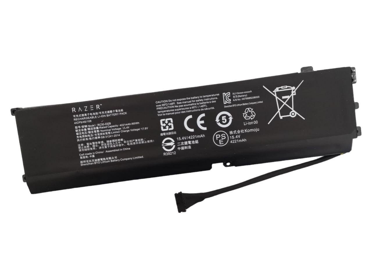 Аккумулятор для Razer Blade 15 Standard Edition 2020/2021/RZ09-0330x/RZ09-03305x 4221 mAh 65Wh (22353365)