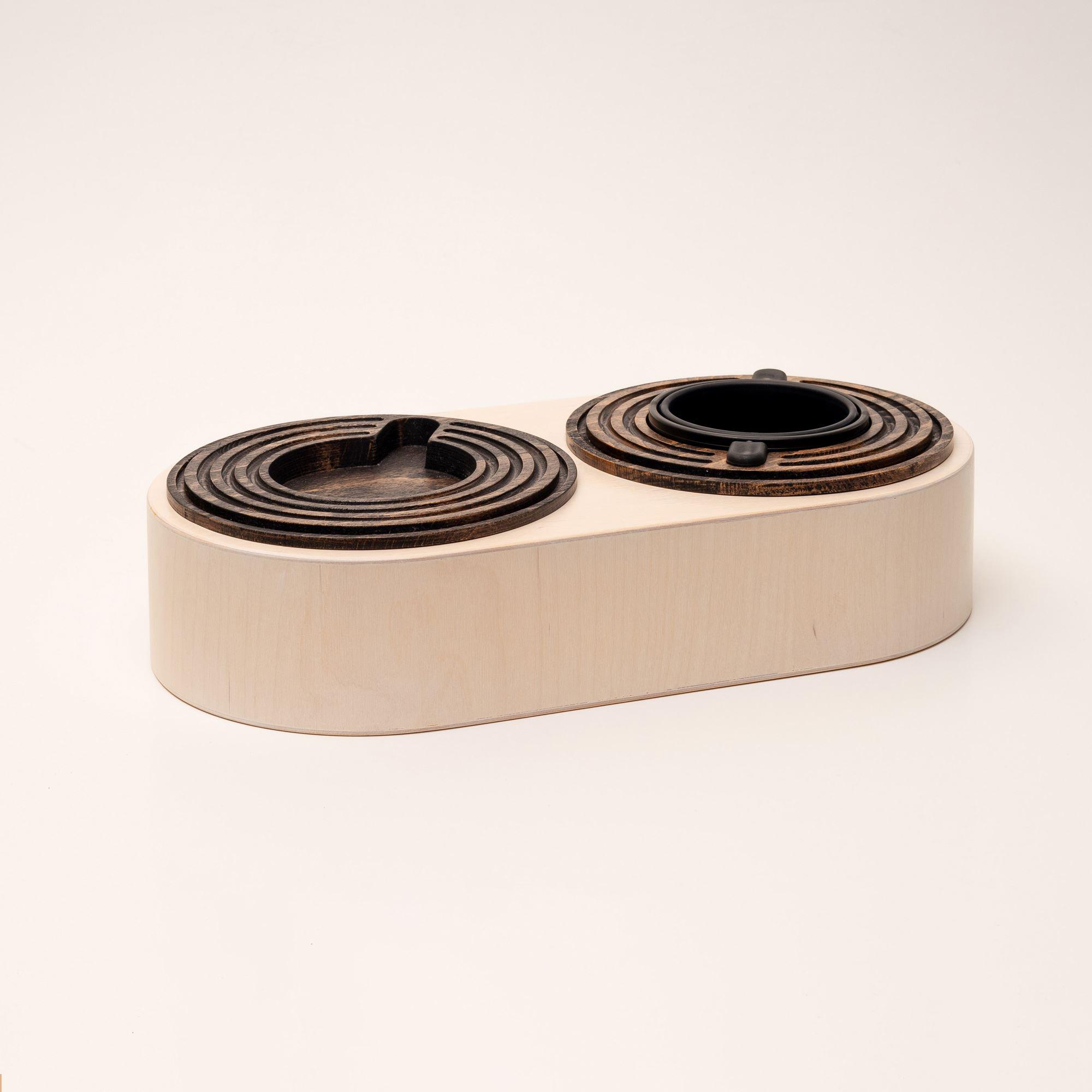 Підставка балансуюча Spillno Oval під келих/пляшку/банку з двосторонньою підставкою для чашки або тарілки (80001)