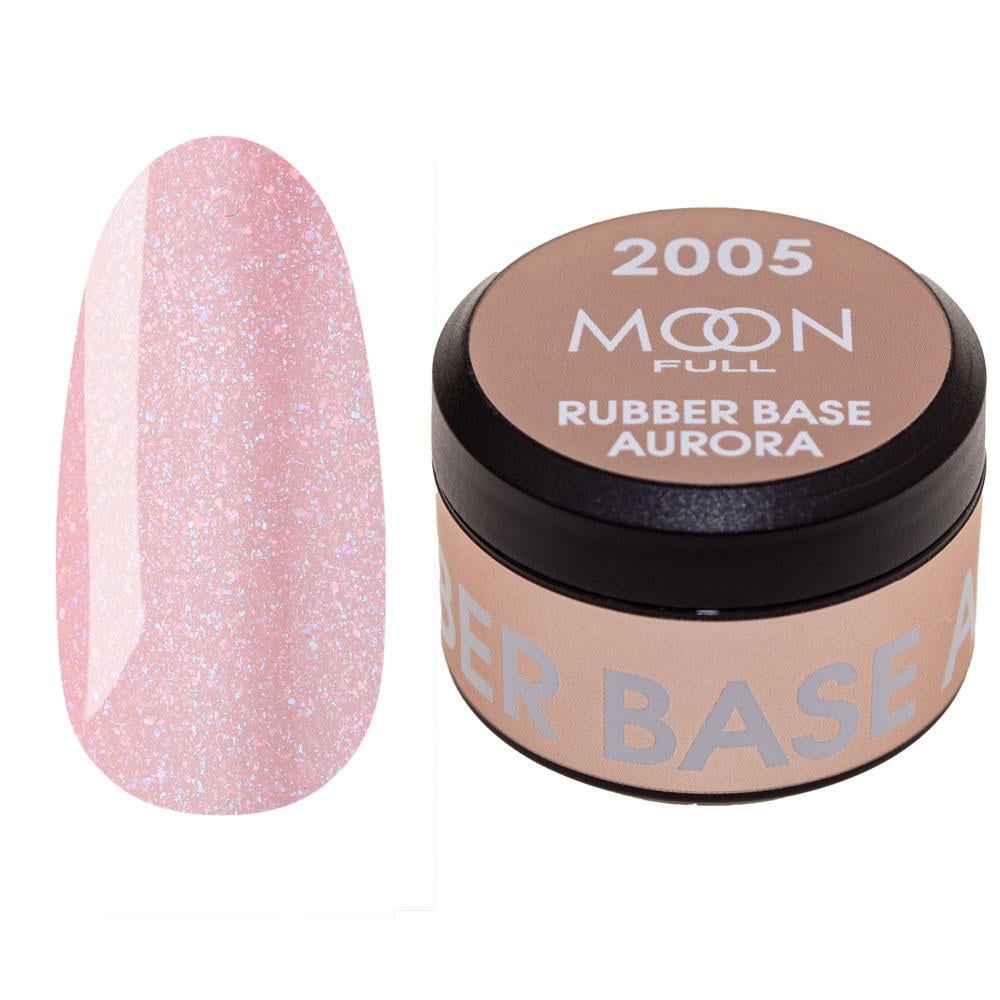 Базовое покрытие цветное Moon Full Rubber Base Aurora №2005 15 мл