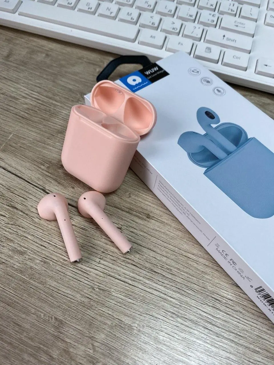 Навушники WUW R166 Bluetooth сенсорні Pink (2590053741) - фото 2 Навушники WUW R166 Bluetooth сенсорні Pink (2590053741) - фото 2