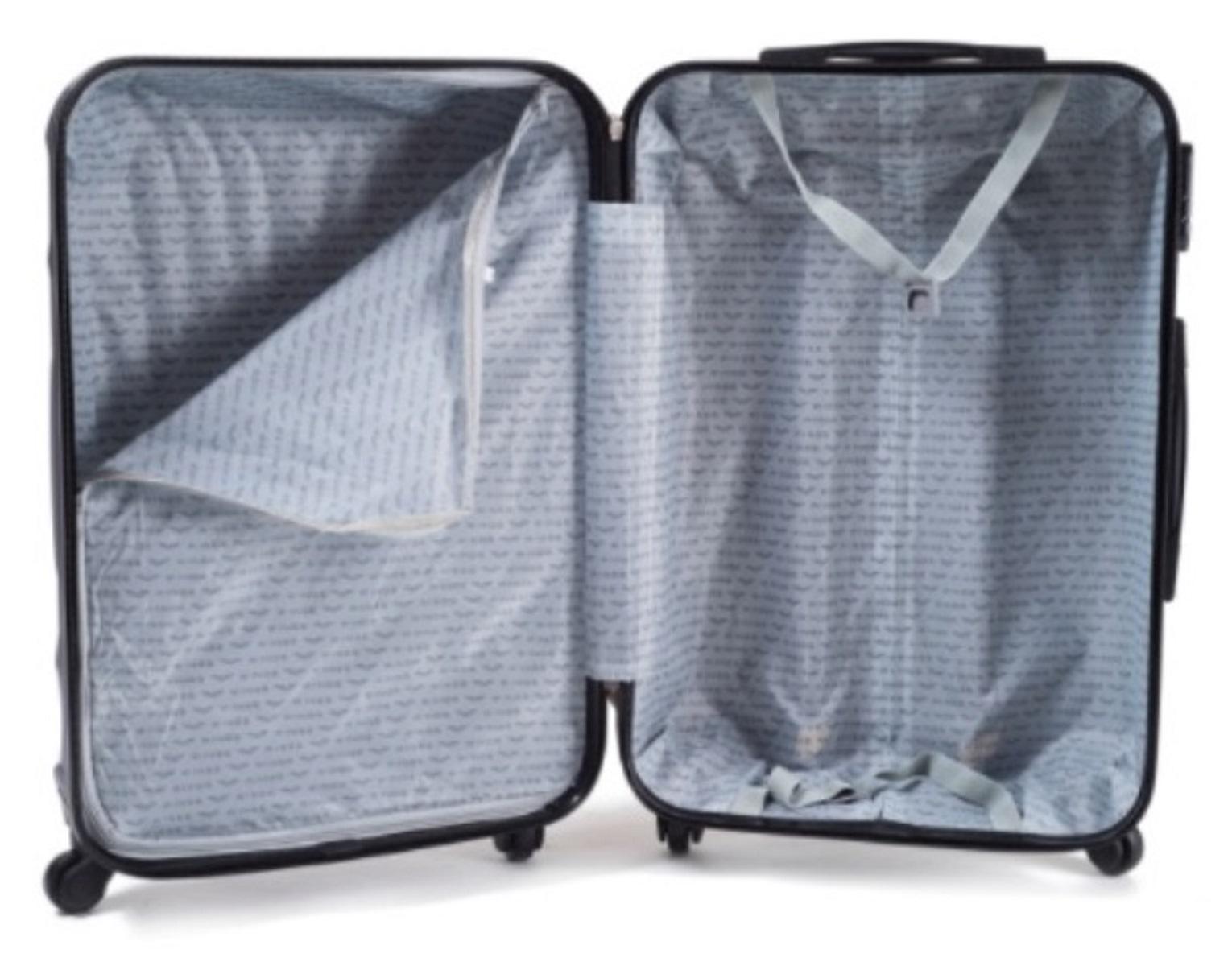 Чемодан пластиковый WINGS 147 малый Графит( Wp00222) - фото 4