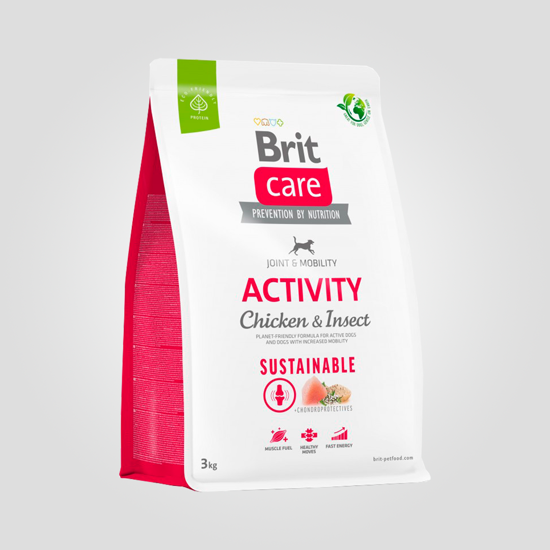 Корм сухой Brit Care Sustainable Activity для собак с повышенной активностью с курицей и насекомыми 3 кг (20504393) Корм сухой Brit Care Sustainable Activity для собак с повышенной активностью с курицей и насекомыми 3 кг (20504393)