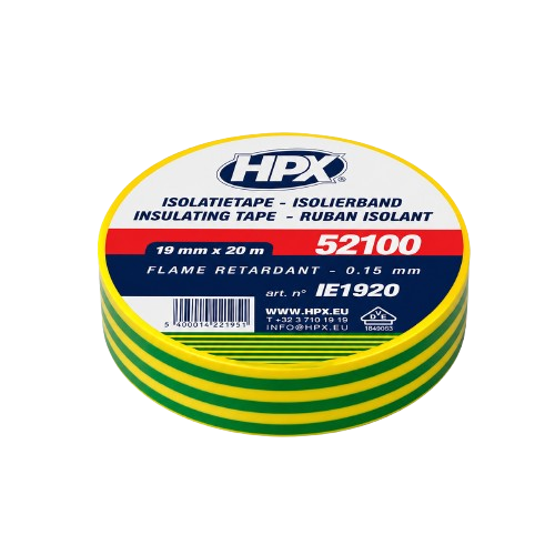 Ізоляційна стрічка HPX IE1920 HPX52100 19 мм х 20 м Зелений (31561073)