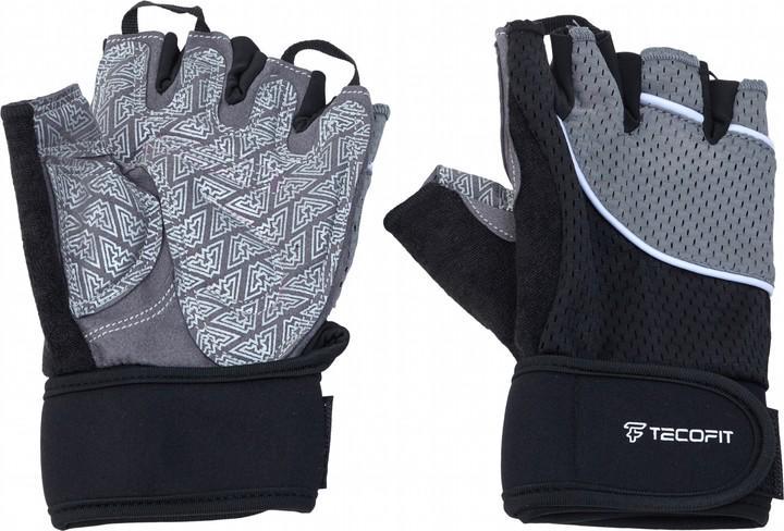 Перчатки для тренировок TECOFIT M Серо-черный (TOP19105679/1)