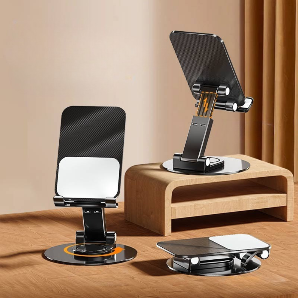 Подставка-держатель настольная для телефона и планшета для смартфона складная с поворотом на 360 Черный - фото 9 Подставка-держатель настольная для телефона и планшета для смартфона складная с поворотом на 360 Черный - фото 9