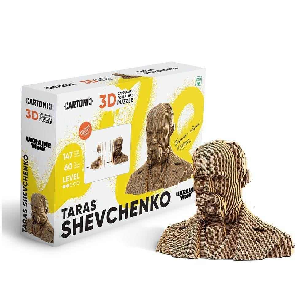Пазл картонный 3D Cartonic Тарас Шевченко 147 деталей