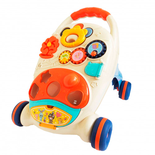 Ходунки-каталка JOY геометрические фигуры/шарик-погремушка (63-75-BM 8016-1)