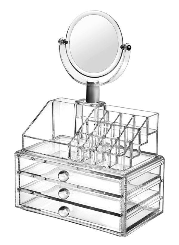 Компактний органайзер для косметики з дзеркалом (JN-878)