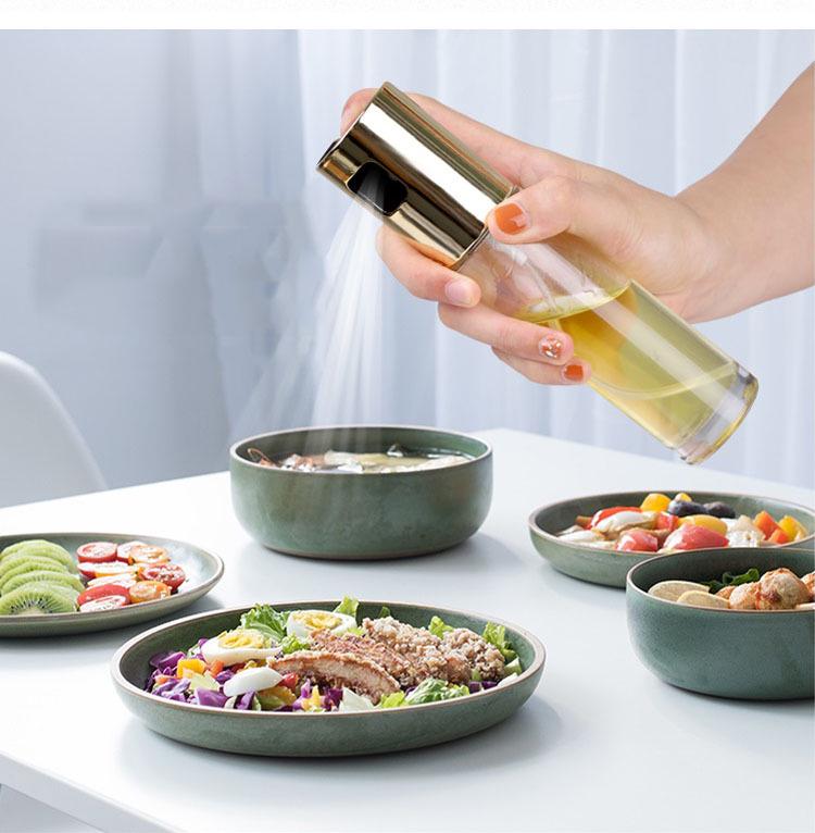 Емкость для масла и уксуса с распылителем 100 мл стекло Золотисто-розовый (ОДКБ-200-3) - фото 4 Емкость для масла и уксуса с распылителем 100 мл стекло Золотисто-розовый (ОДКБ-200-3) - фото 4