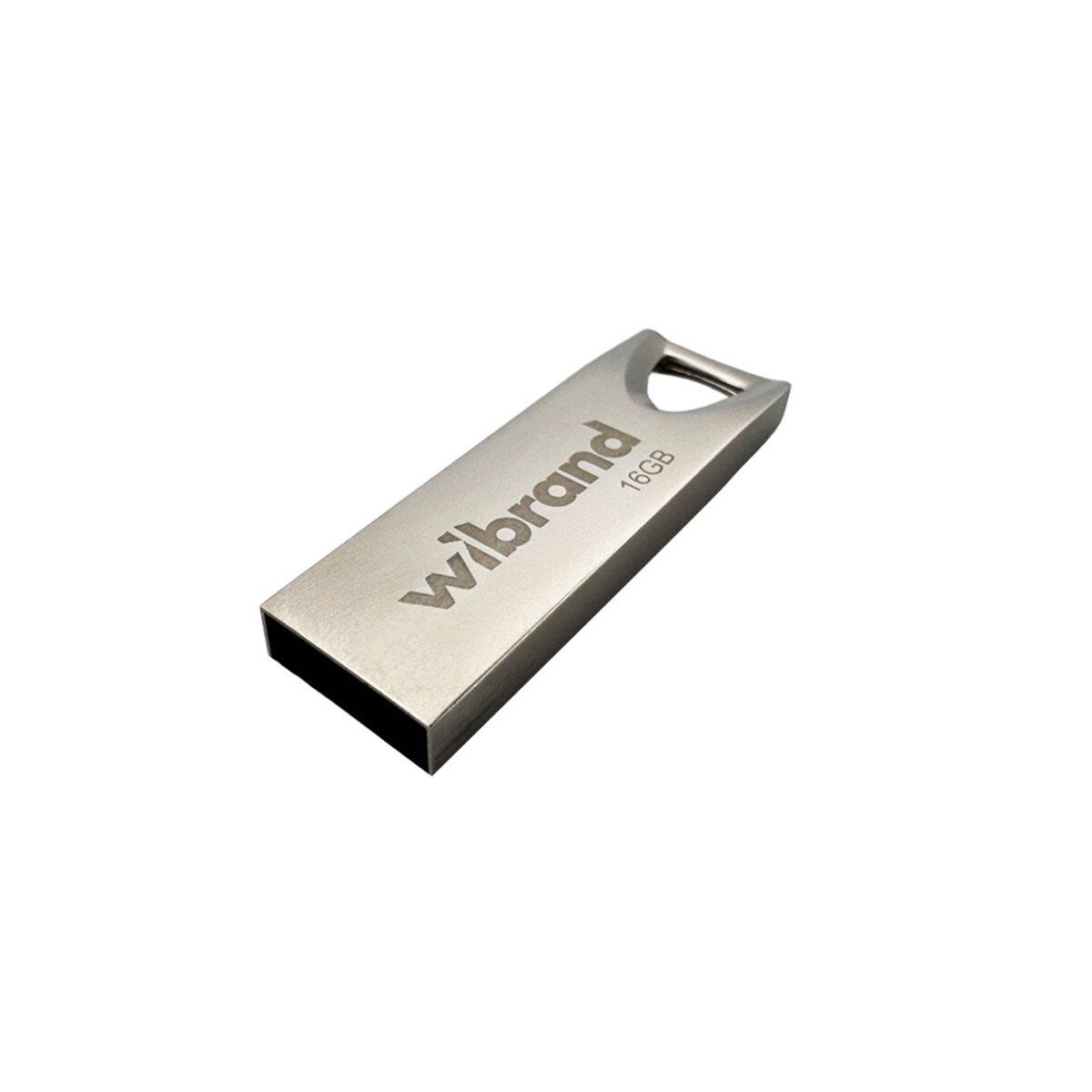 Флеш-пам'ять USB Wibrand Taipan 16 Гб Сріблястий (WI2.0/TA16U2S)