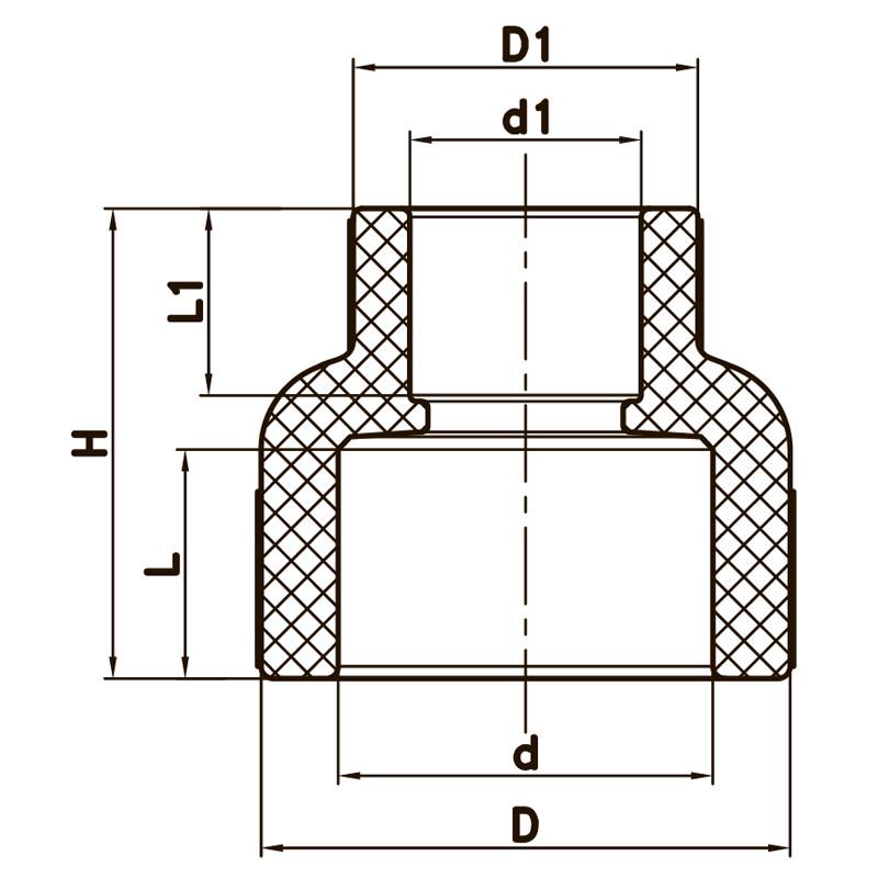 Муфта редукційна KOER K0032.PRO ВВ 25x20 PPR (KP0040) - фото 3