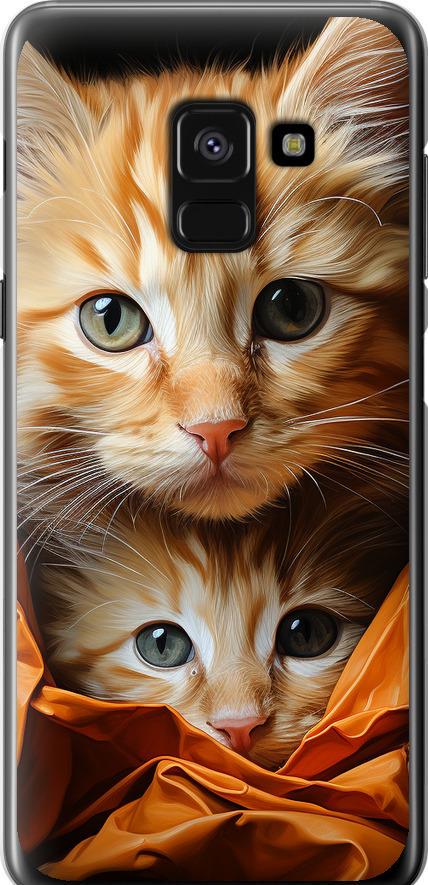 Чехол на Samsung Galaxy A8 2018 A530F Котики 2 (5664u-1344-42517)