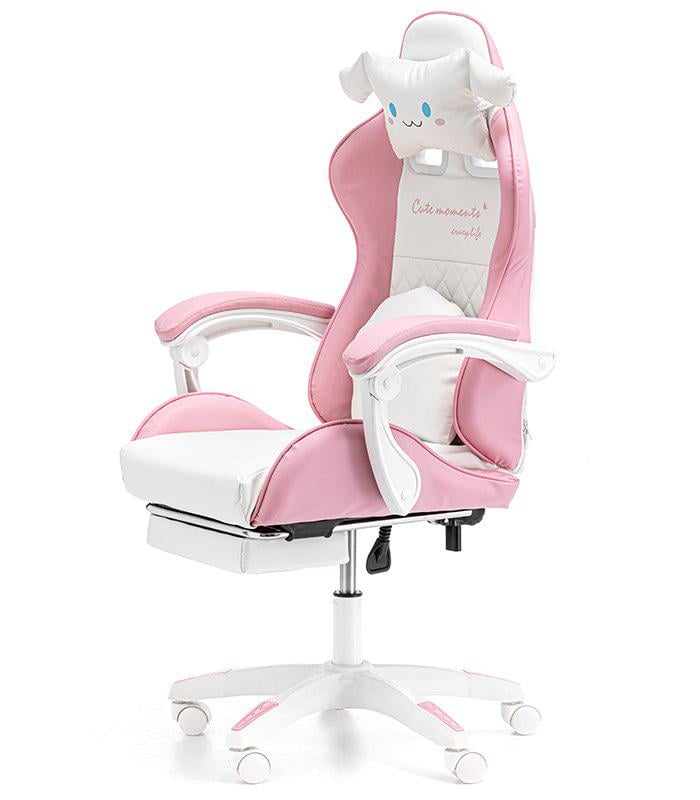 Крісло геймерське дитяче G892 з подушками та підставкою для ніг Рожевий (24096834) - фото 3