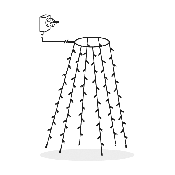 Гирлянда Extra System 24 для ёлки на улицу 1,8 м (491-71)