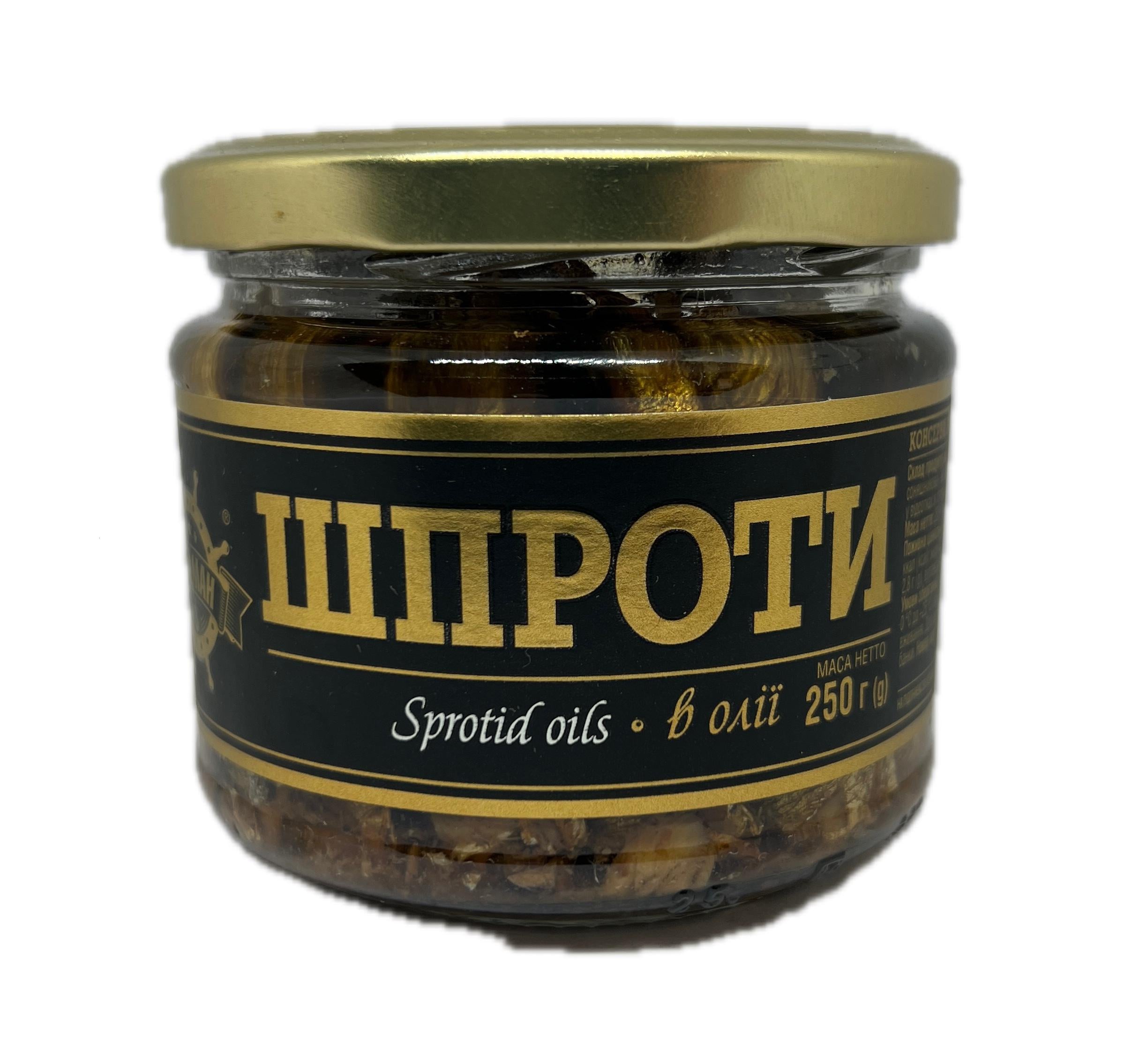 Шпроты в масле Боцман 250 г стекло (8755374255259)