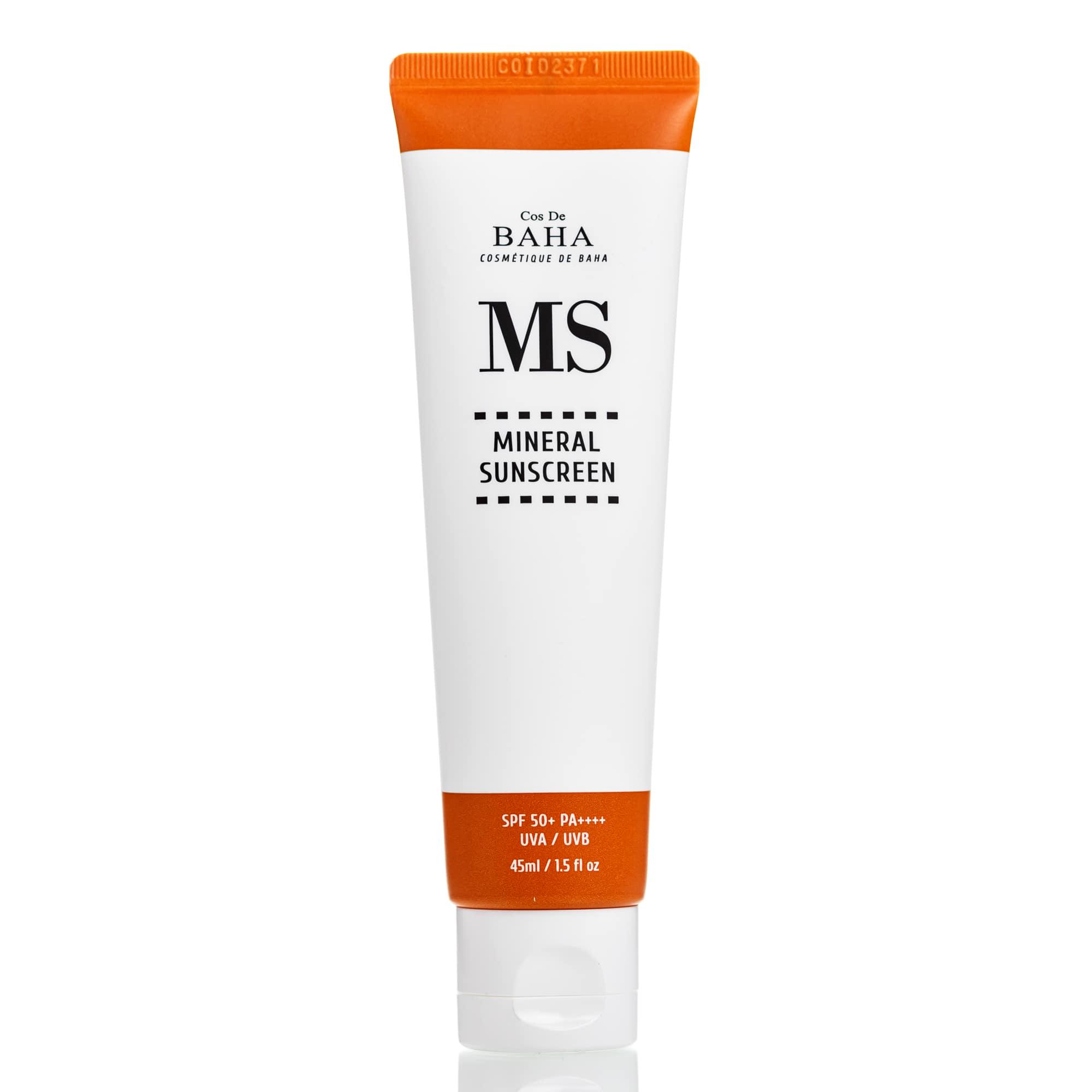 Крем солнцезащитный Cos De Baha Mineral Sunscreen SPF 50+ PA++++ 45 мл - фото 1