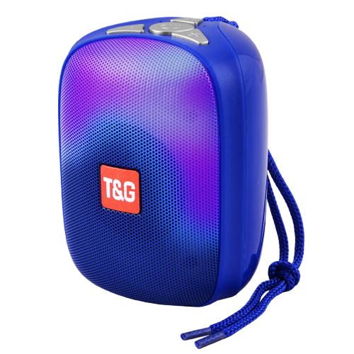 Портативная аккумуляторная колонка TG609 с подсветкой Blue (dbb74790)