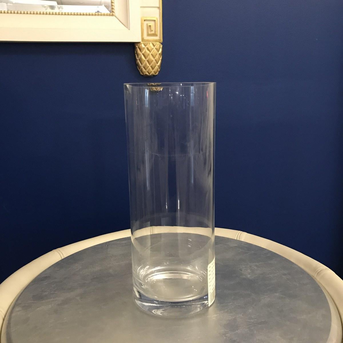 Ваза стеклянная Adriani Rossi Kiff 8x25 см Прозрачный (31646)