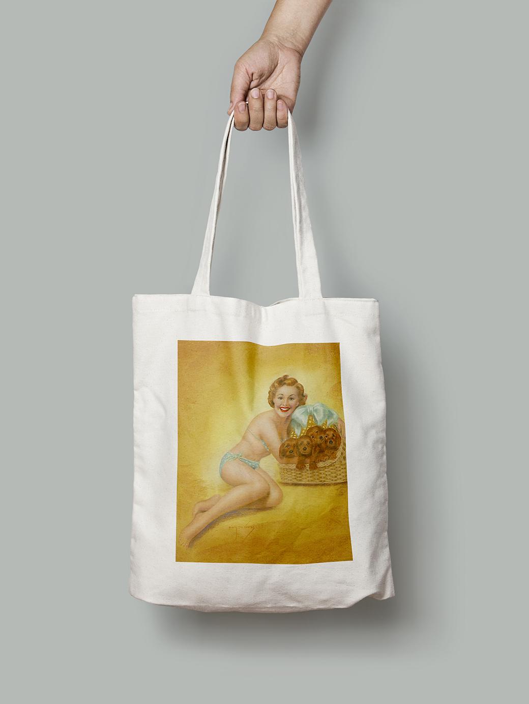 Эко-сумка Милашка шопер (pin_up010032_Bag)