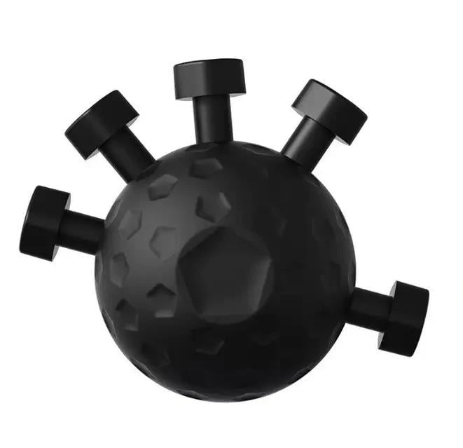 Эспандер для пальцев с двумя уровнями нагрузки 20-45 кг Good Idea из силикона и металла 12х9,5х7 см Черный (433372А)