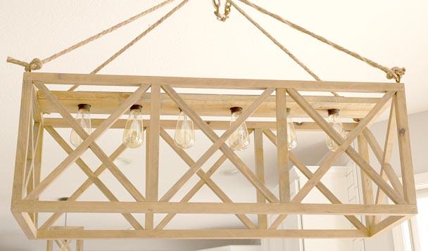 Подвесной светильник из дерева Карно Бланже (ЛЮС-001401)