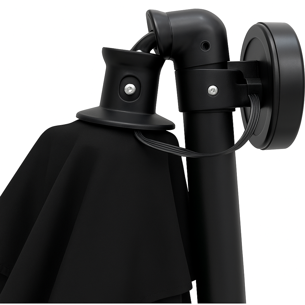 Парасолька садова WCG з LED підсвічуванням з чохлом 3 м Чорний (W-7011LED-BL) - фото 9 Парасолька садова WCG з LED підсвічуванням з чохлом 3 м Чорний (W-7011LED-BL) - фото 9