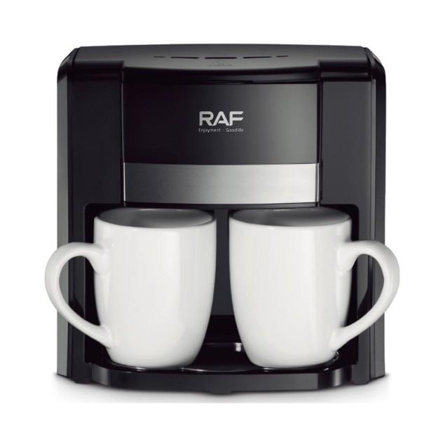 Кофеварка капельная электрическая на две чашки RAF R.115 Черный (12852049)