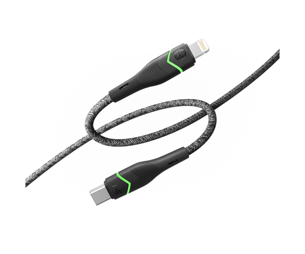 Кабель Data Ridea RC-RL15 RGB Light Type-C to Lightning 30W 1,2 м Black Кабель Data Ridea RC-RL15 RGB Light Type-C to Lightning 30W 1,2 м Black
