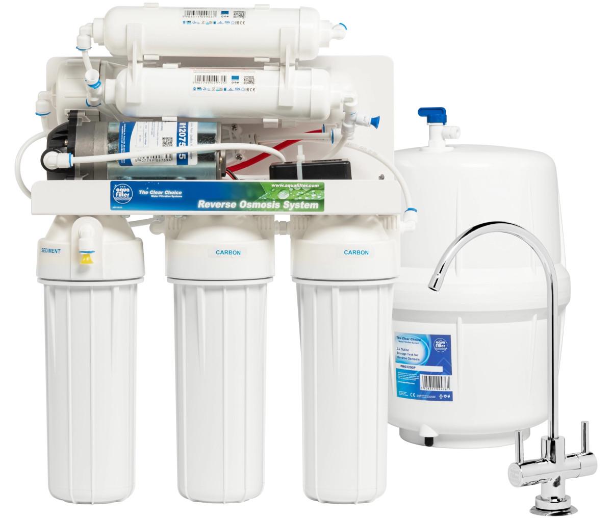 Фильтр обратного осмоса с насосом Aquafilter RO7 (2414)