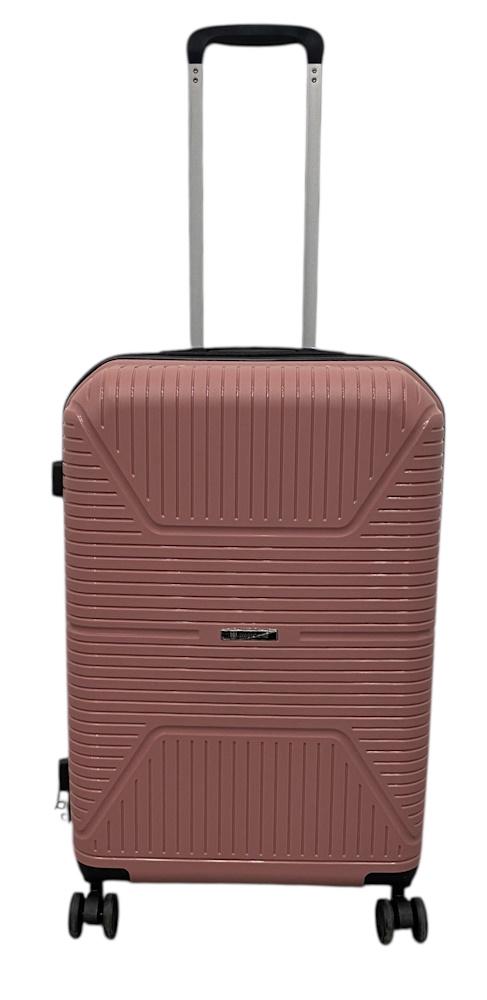 Чемодан средний AIRTEX Worldline 291 полипропилен M Розовый-золотой (291/66/50)