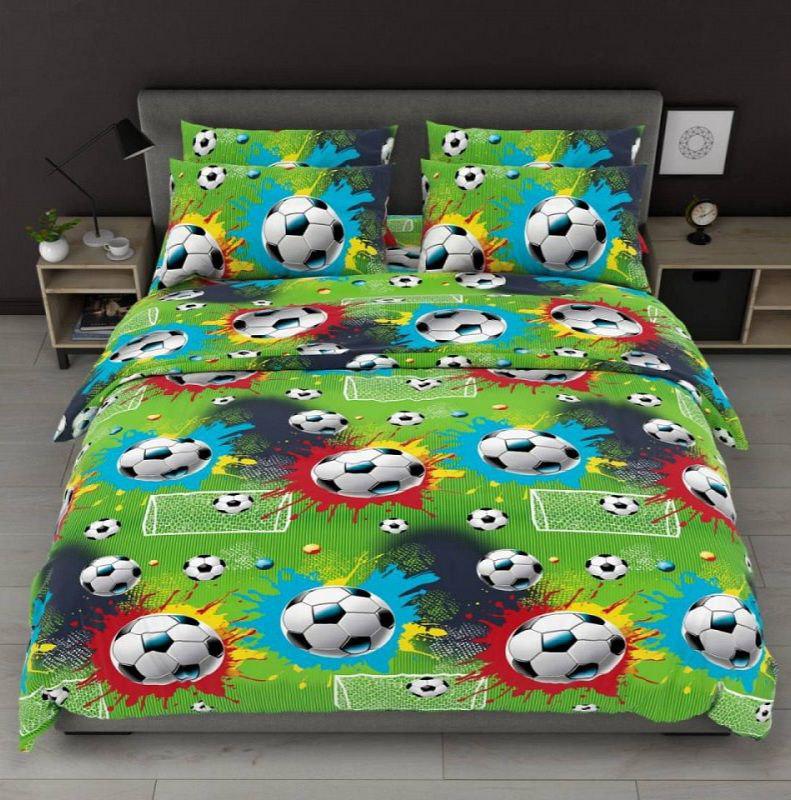 Комплект постільної білизни Софія Футбольні м'ячі підлітковий (2182)