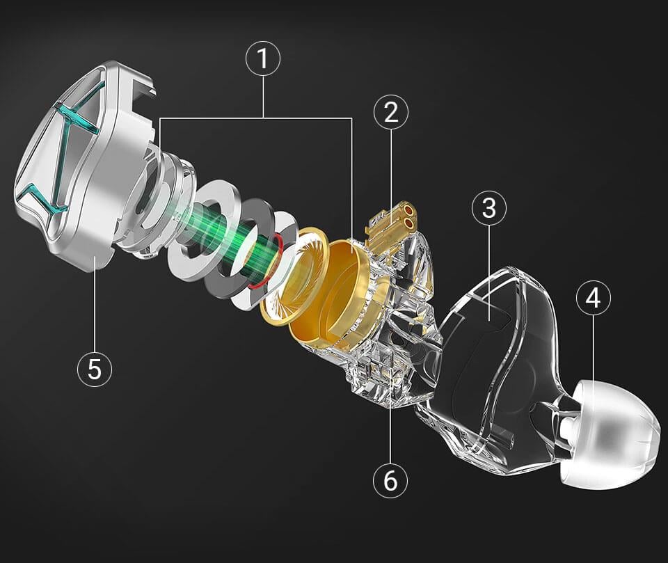 Наушники проводные Knowledge Zenith ESX Mic динамические Silver (18785183) - фото 6