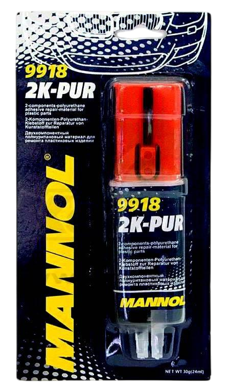 Клей Mannol 2К-PUR двухкомпонентный для пластика 9918 30 г (22725) Клей Mannol 2К-PUR двухкомпонентный для пластика 9918 30 г (22725)