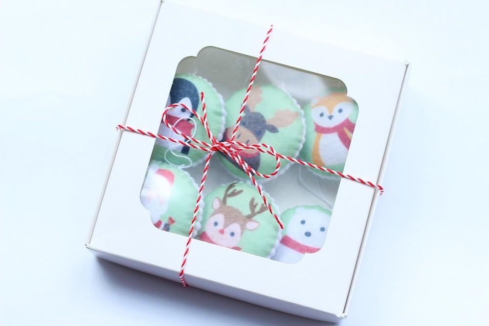 Набор подарочный из фетра Pugovichok "Рождественские зверьки и Санта" (SUN5151)