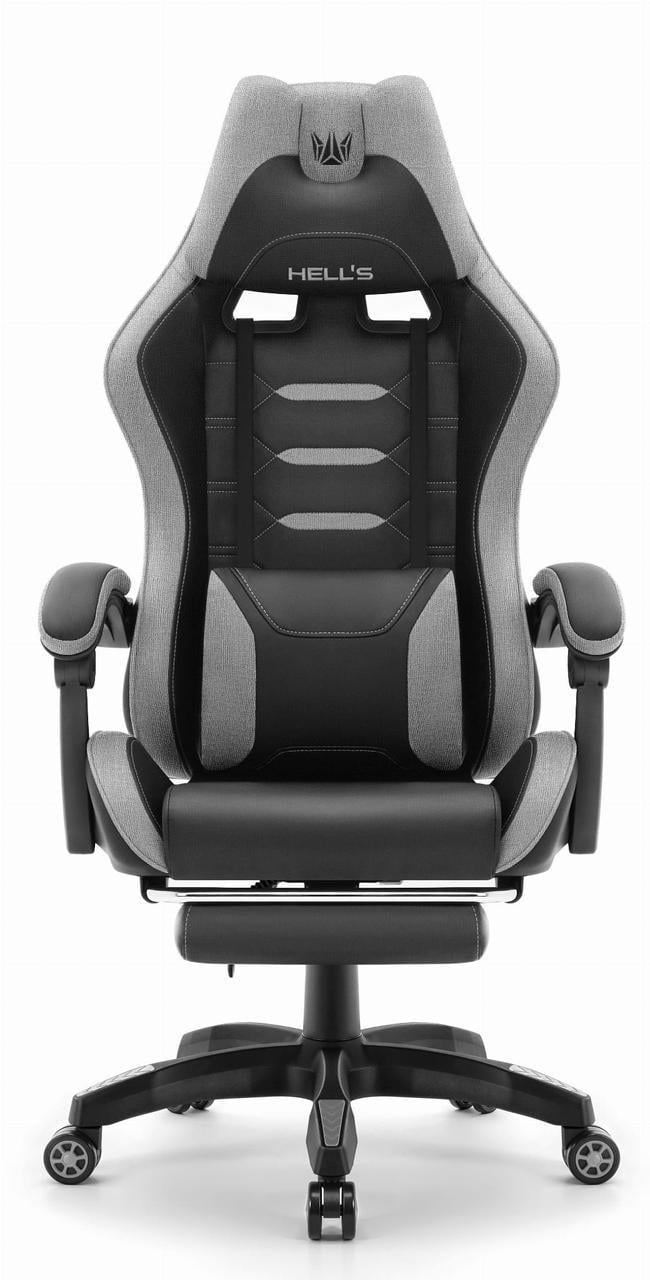 Комп'ютерне крісло Hell's HC-1039 тканина Gray-Black (5907196011337) - фото 2 Комп'ютерне крісло Hell's HC-1039 тканина Gray-Black (5907196011337) - фото 2